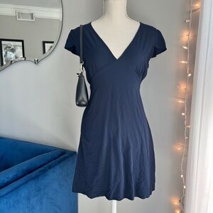 brandy melville navy blue mid-length dress 💙